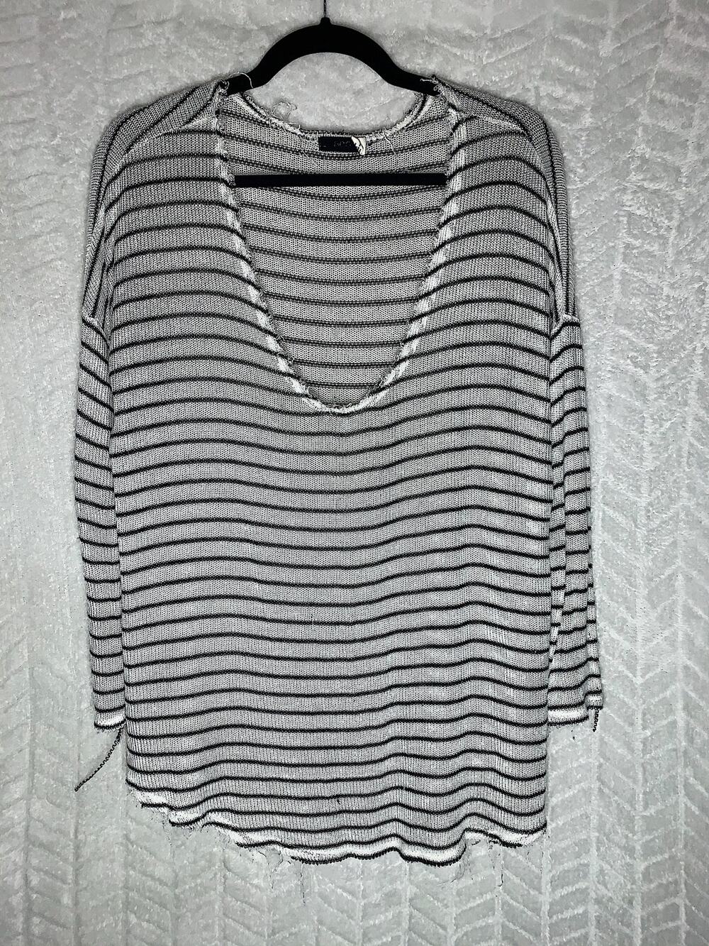 BDG Loose Knit Stripe Oversized Sweater